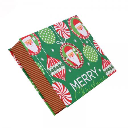 Christmas Design Custom Handmade Gift Paper Cardboard Box with Logo Printed Manufacturer