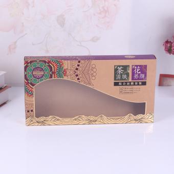 Custom-made Paper Box with PVC Window Creative little Fresh Package Box for Christmas Gift