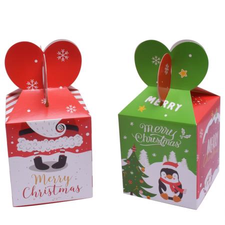 Wholesale manufacturer creative Christmas gift box of biscuits, chocolate candy packing box of Christmas apple box with your design