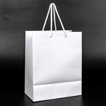 Wholesale Design Custom Exquisite White Kraft Paper Bag