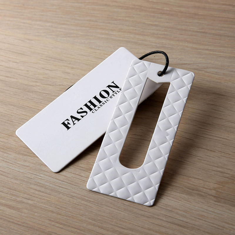 Art Paper Garment Accessories Apparel Label Hang Tags Matte White