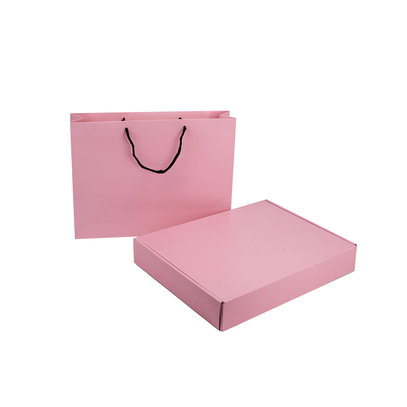 Personalized Pink Matte Laminated Retail Shopping Euro Tote Paper Bag With Logos
