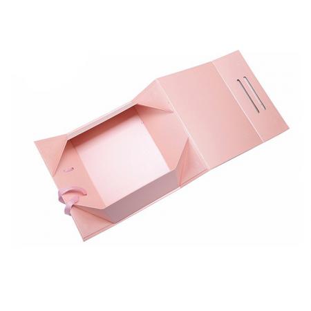 China magnetic flat folding gift box custom