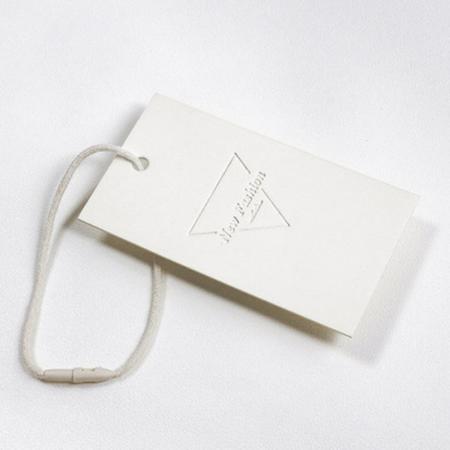 white paper printing hang tag for clothing tag