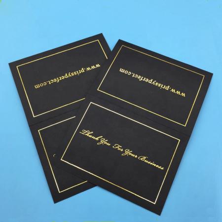 Gold foil logo shopping card printing supplier