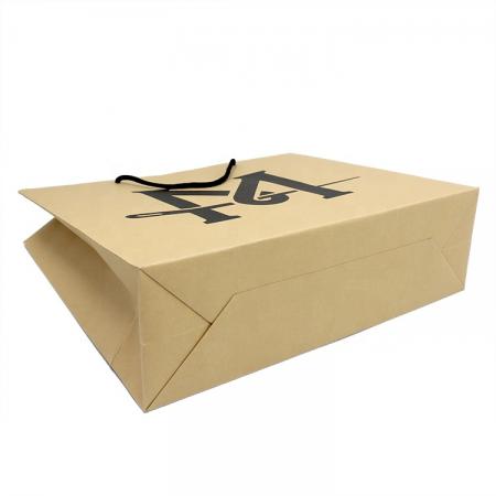 Hot sale strong recycled logo printing cheap brown kraft paper bags with handles