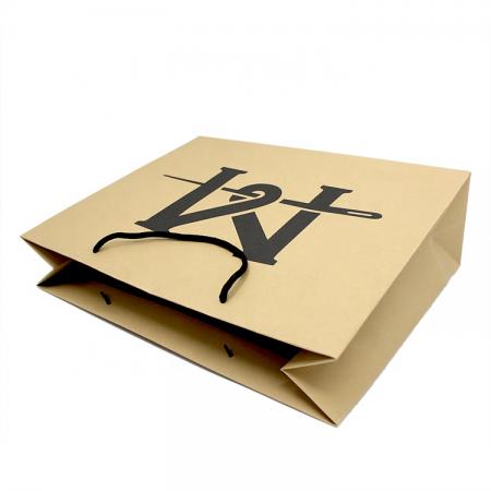Hot sale strong recycled logo printing cheap brown kraft paper bags with handles