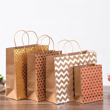 cheap Special Christmas mini gift paper carrier shopping bag of paper material kraft paper bag china