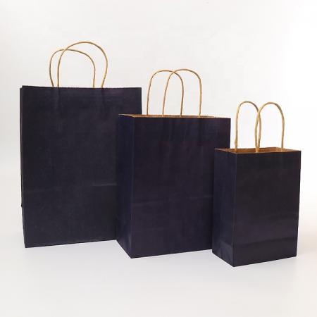 Supplier Custom Blank Recycled Kraft Handle Paper Bags for Packaging