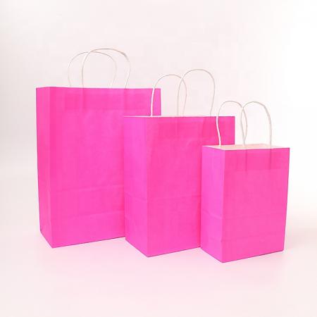 Supplier Custom Blank Recycled Kraft Handle Paper Bags for Packaging