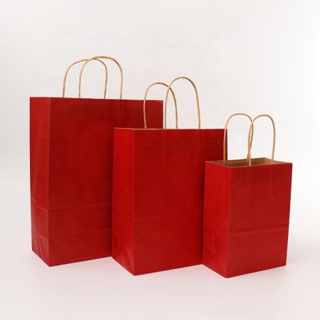 Supplier Custom Blank Recycled Kraft Handle Paper Bags for Packaging