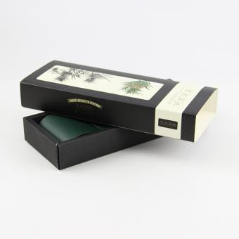 Custom Printed 300g 400 Gsm Small Black Folding Art Paper Box
