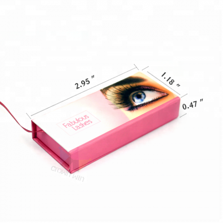 High Quality Custom Logo Paper Personalized Square Pink Eyelash Box Packaging