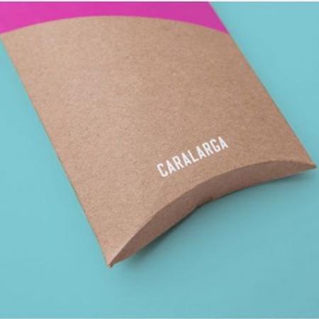 Custom Printing Thick Recycled Brown Kraft Paper Pillow Box Packaging