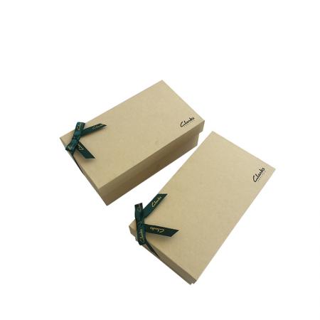 Fast supply speed custom shoe recycled kraft brown craft paper box with logo