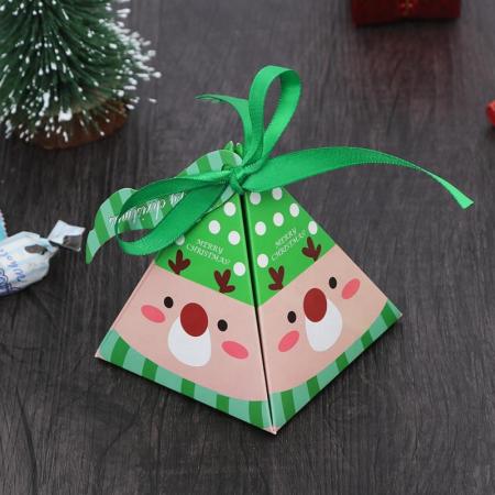 Hotsale triangle gift paper box for packing candy gift on wedding party baby shower bridal birthday Christams' day