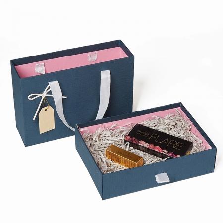 Wholesale Custom High Quality Cardboard Drawer Gift Box With Handle