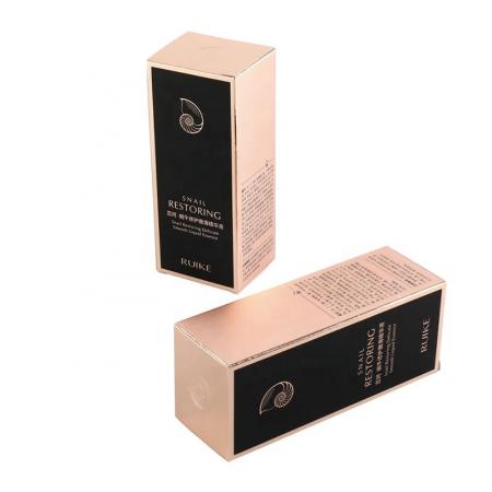 metallic ink printed cosmetics packaging color box with custom printing available