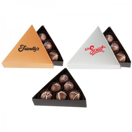 Wholesale custom triangle shaped paper cardboard chocolate gift box packaging