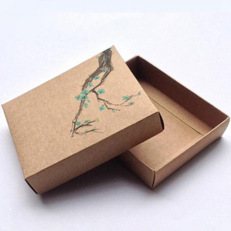 Luxury Custom Packing Kraft Paper Slider Brown Recycle Cardboard Gift Box