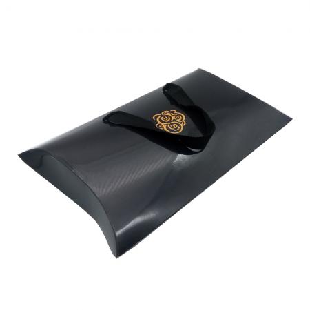 Custom printed wholesale kraft gift paper shaped pillow box