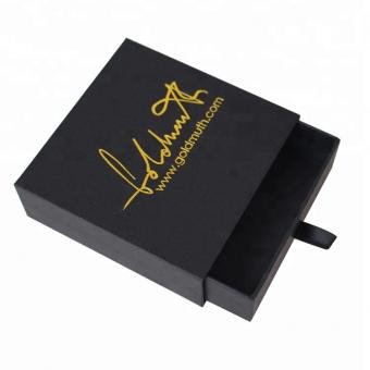 Luxury custom logo hot stamping packaging drawer gift boxes