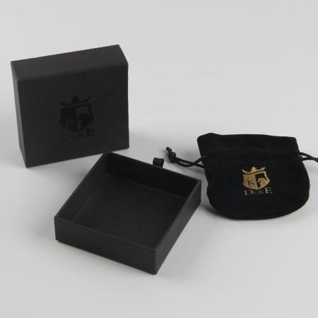 Professional Manufacturer custom logo two piece gift box china luxury drawer jewelry bracelets black paper packaging box