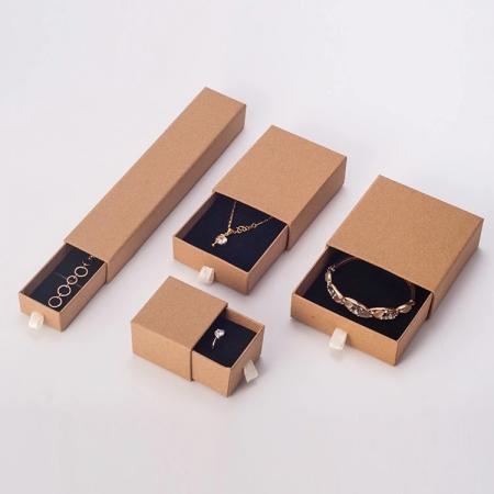 Wholesale custom kraft paper drawer jewelry packaging gift box