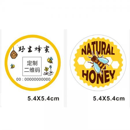 Printed self adhesive transparent pvc vinyl label sticker