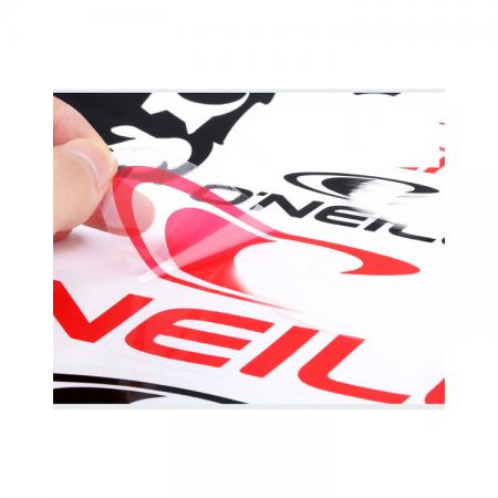 OEM custom printing reusable laminated black label sticker paper