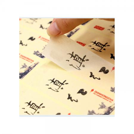 Company logo printing label paper adhesive sticker