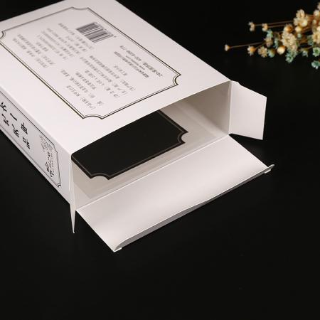 Full color printing high quality luxury recycled paper box with clear lid