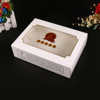 Full color printing high quality luxury recycled paper box with clear lid