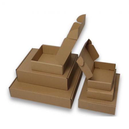 Custom logo high quality recycled brown e flute corrugated box with window