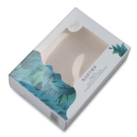 Custom size high quality bath bomb gift packaging box with pvc window