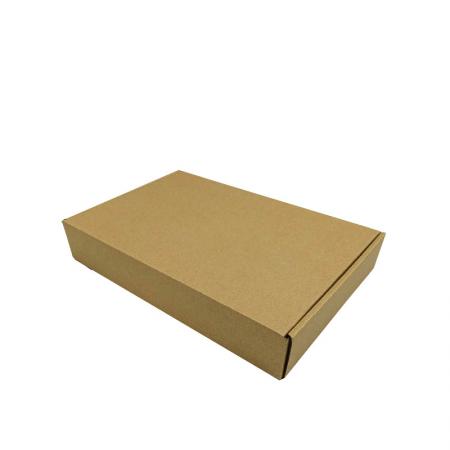 Custom logo high quality recycled brown e flute corrugated box with window