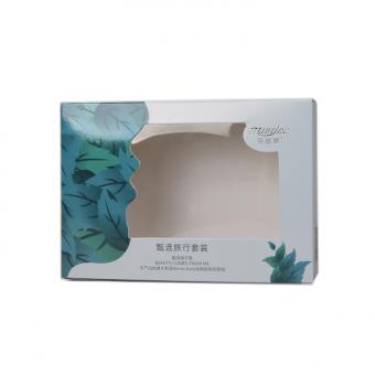 Custom size high quality bath bomb gift packaging box with pvc window