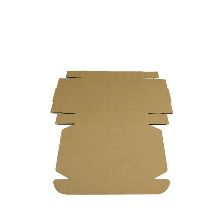 Custom logo high quality recycled brown e flute corrugated box with window