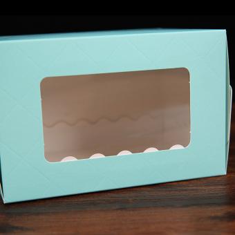 Fashion design foldable cosmetic packaging paper box with PVC clear window