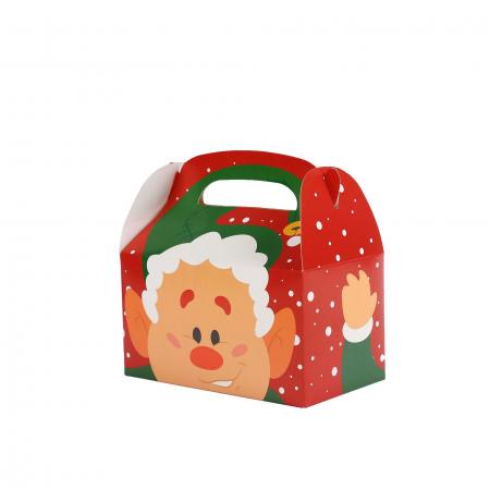 Unique glove shape gilding printing paper folding christmas gift box