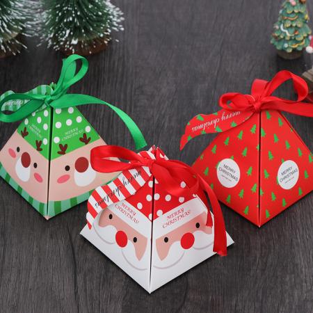 Unique glove shape gilding printing paper folding christmas gift box