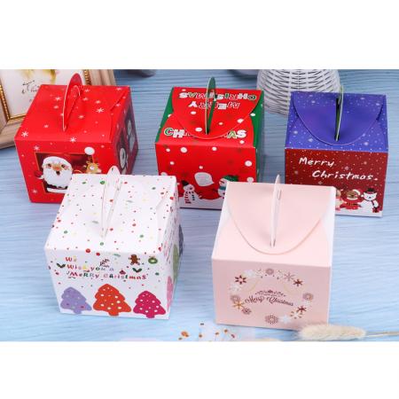 Customized high quality printing paper Christmas favor box