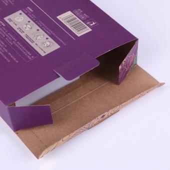 Custom printed kraft brown clear pvc gift packaging paper box