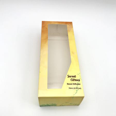 Fancy flower printing candy paper packaging gift box with PVC window