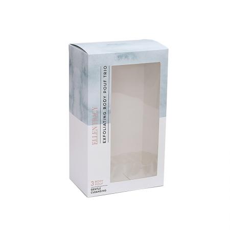 Cheap Color Square Cosmetic Gift Packaging Box With PVC Window