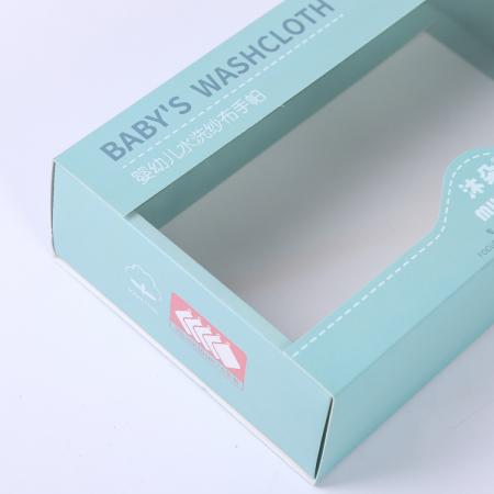 OEM custom full color printing luxury cosmetic paper box with clear lid