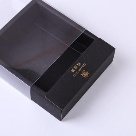OEM custom foldable recycled color gift paper box packaging with clear window