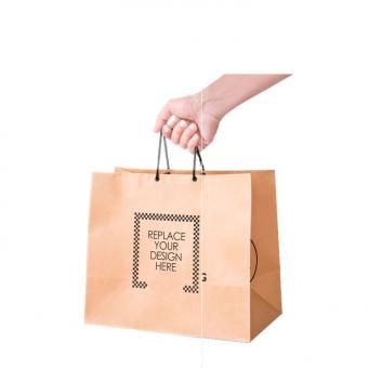 Chinese Wholesale Cheap Luxury ECO Garment Kraft Paper Bag