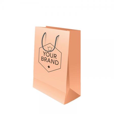 Customized Logo Cheap Small Mini Paper Bags Brown
