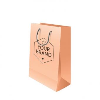 Customized Logo Cheap Small Mini Paper Bags Brown